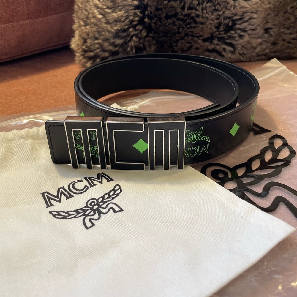 MCM Visetos Unisex Belt- Like new